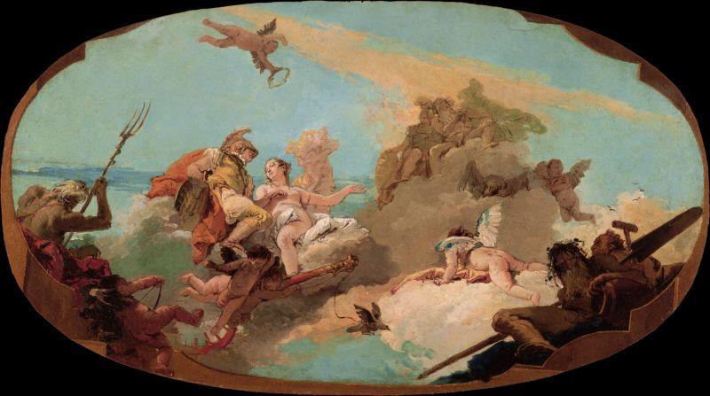 Giovanni Battista Tiepolo The Apotheosis of Admiral Vittor Pisani oil painting image